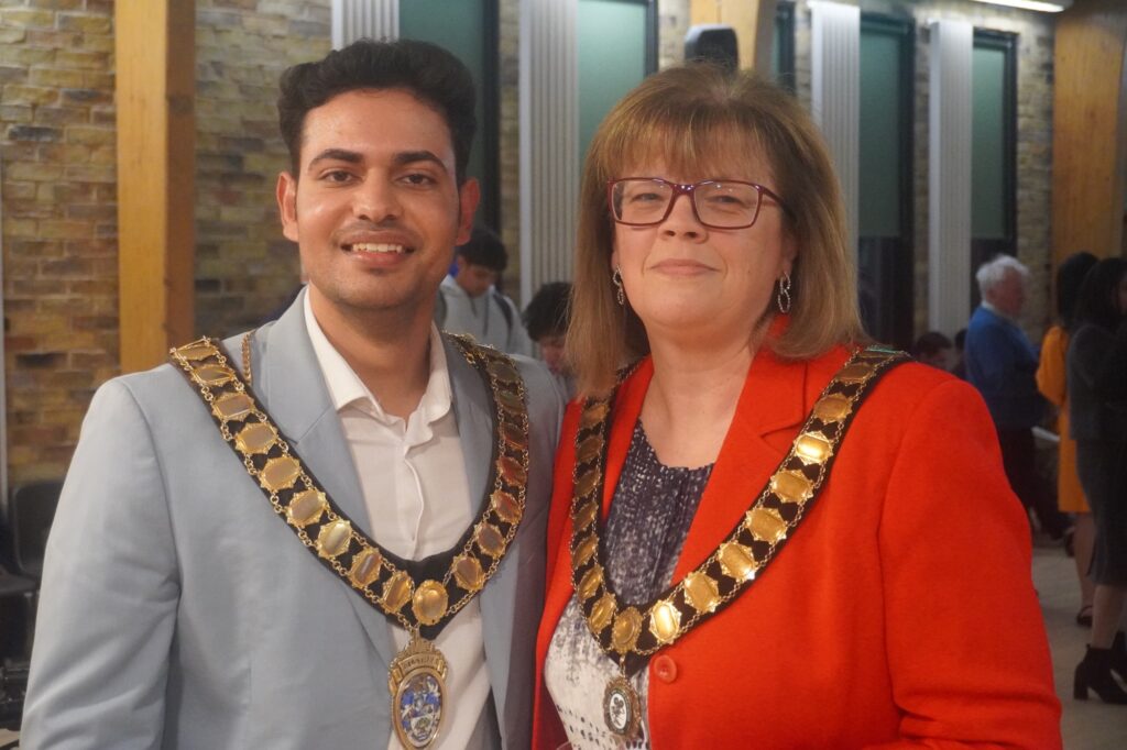 The Mayor Cllr Tushar Kumar with Deputy Mayor Cllr Linda Smith